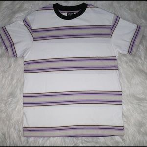 White w/ Purple Stripes Shirt